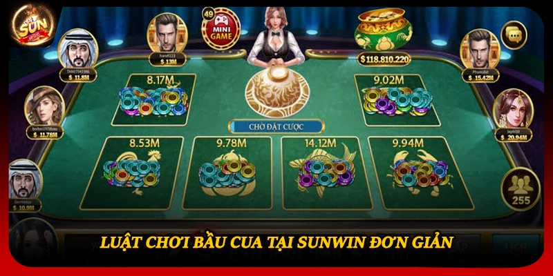 Luật chơi bầu cua tại Sunwin đơn giản